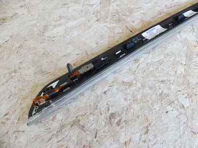 Mercedes Door Panel Wood Trim Strip w/ Light, Rear Left A2217303922 W221 07-09 S450 S500 S5507